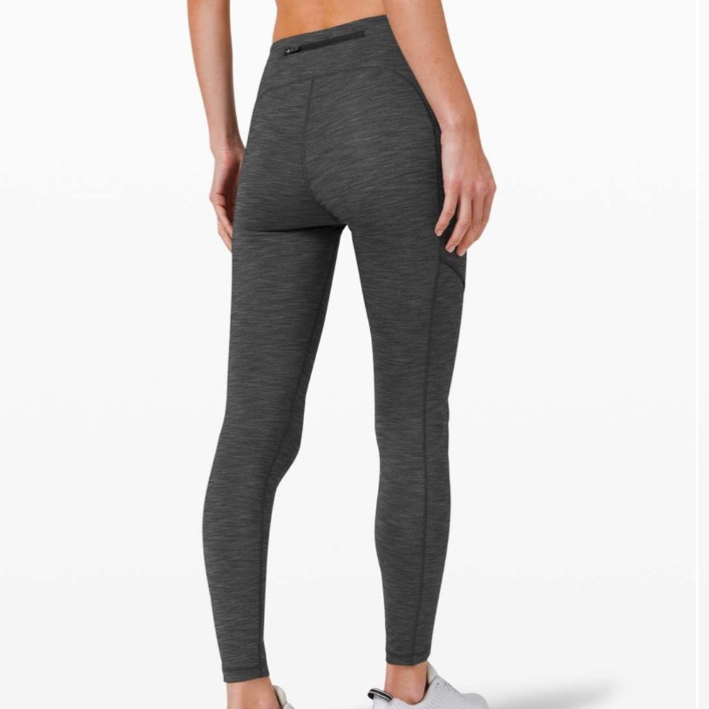 Lululemon Speed Up Tight 28" W5CM8S sz 6 grey black leggings